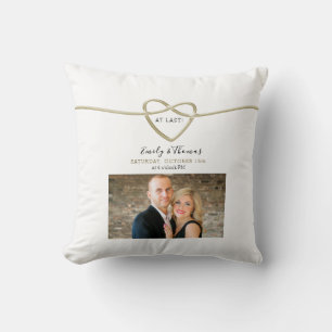 Postponed Wedding Save The Date Invitation Cushion