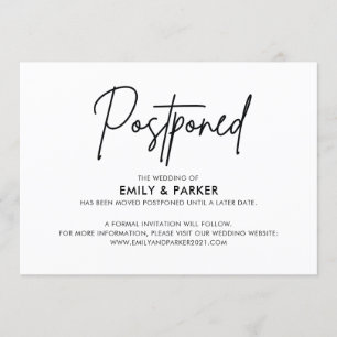 Postponement Announcement