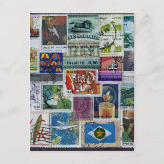 Poststamp-themed Postcard