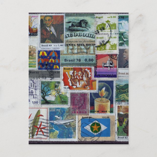 Poststamp-themed Postcard (Front)