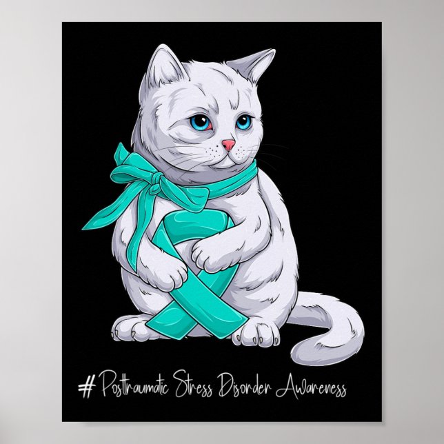 Posttraumatic Stress Disorder Awareness Month Teal Poster (Front)