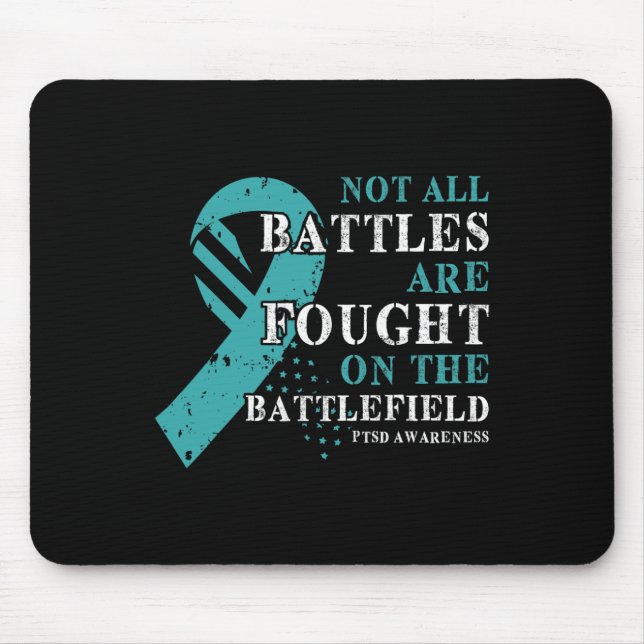 Posttraumatic Stress Disorder Awareness Veteran Su Mouse Pad (Front)