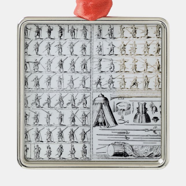 Postures for Musketeers and Pikemen Metal Ornament (Front)