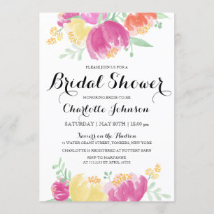 Posy Garden   Bridal Shower Invitation