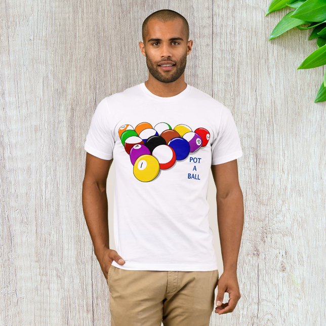 Pot A Ball Billiards Mens T-Shirt (Creator Uploaded)