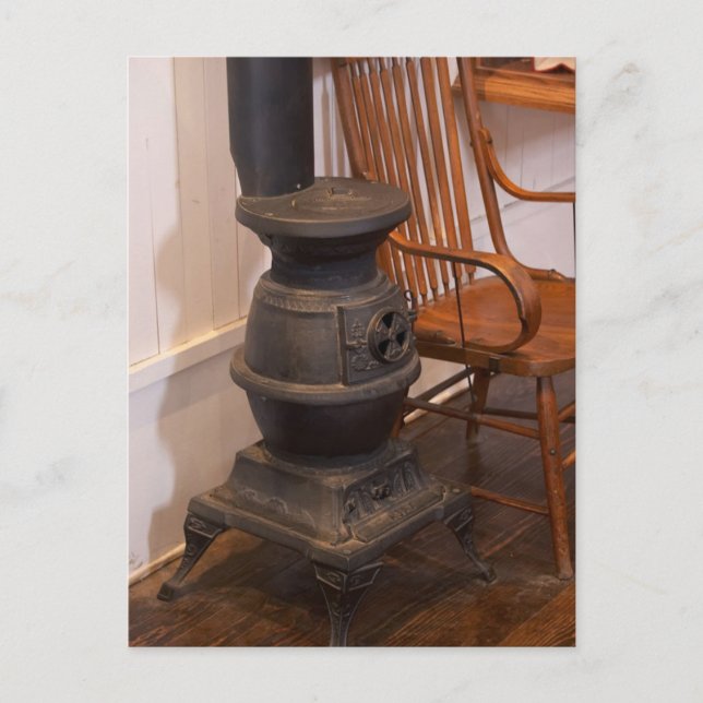 Pot Belly Stove Postcard (Front)
