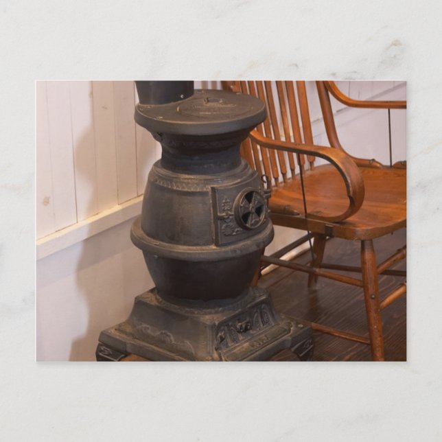Pot Belly Stove Postcard (Front)