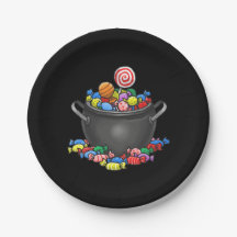 Pot filled with candy for Trick or Treat