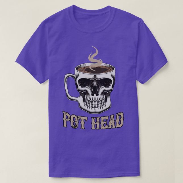Pot Head Coffee T-Shirt (Design Front)