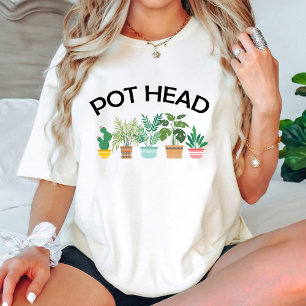 Pot Head Indoor Gardener Mama Birthday white T-Shirt