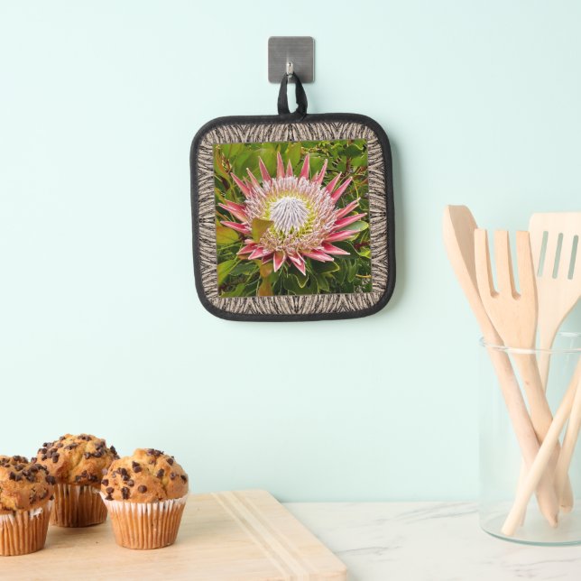 Pot Holder with Lovely Protea (Insitu(Hanging))