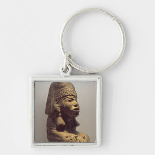 Pot in the form of a kneeling figure, 800-1200 key ring