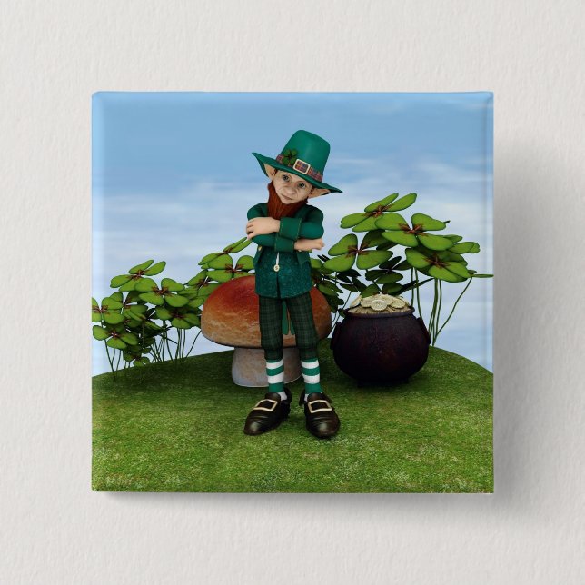 Pot of Gold 15 Cm Square Badge (Front)