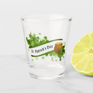 Pot of Gold and Leprechaun Hat St Patrick's Day Shot Glass
