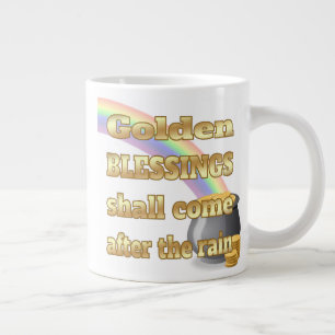 Pot of Gold at the End of the Rainbow Large Coffee Mug