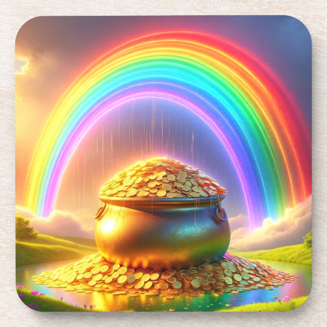 Pot of Gold by the Rainbow Coaster (Front)