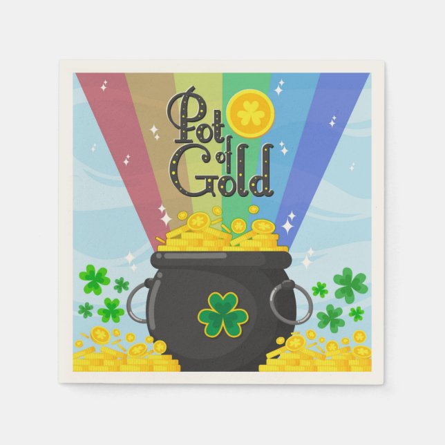 Pot of Gold Napkin (Front)