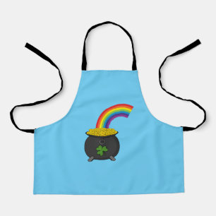 Pot of Gold Rainbow Cartoon Apron