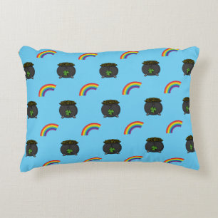 Pot of Gold Rainbow Cartoon Decorative Cushion