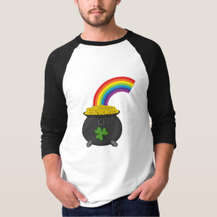 Pot of Gold Rainbow Cartoon T-Shirt
