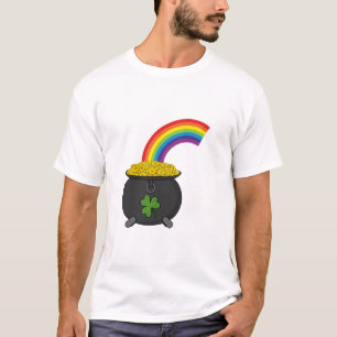 Pot of Gold Rainbow Cartoon T-Shirt