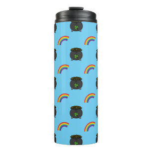 Pot of Gold Rainbow Cartoon Thermal Tumbler