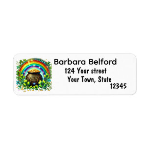 Pot Of Gold  Return Address Label