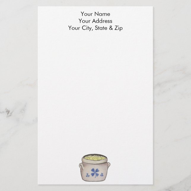 Pot of Gold Stationery (Front)