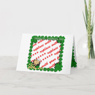 Pot of Gold w/Clover Framing for St Patrick's Day Card