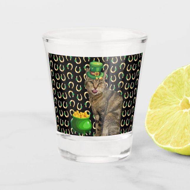 Pot O'Gold Indigo Shot Glass (Front)