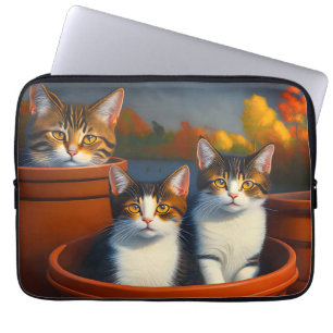 Pot Plant Kittens, Laptop Sleeve