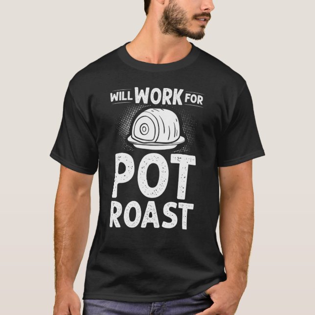 Pot Roast Recipe Slow Cooker Beef Meat Seasoning T-Shirt (Front)
