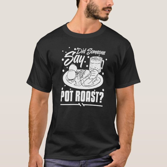 Pot Roast Recipe Slow Cooker Beef Meat Seasoning   T-Shirt (Front)