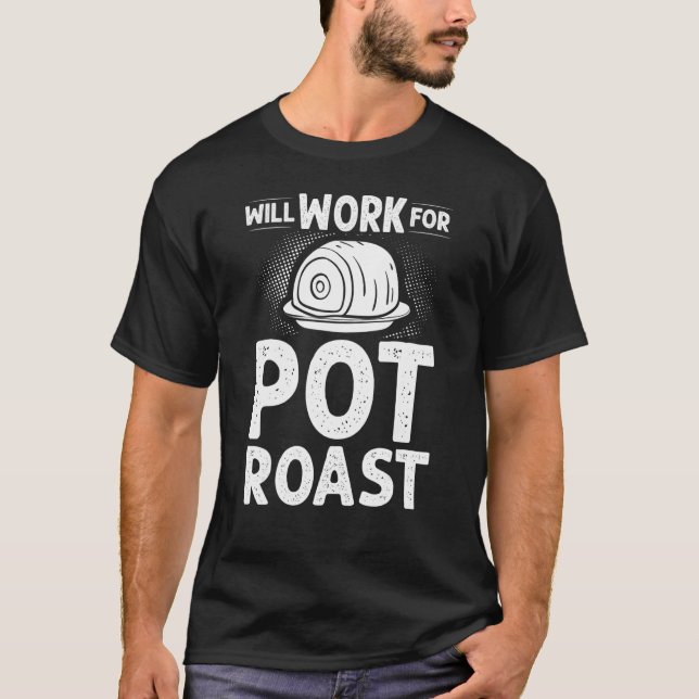 Pot Roast Recipe Slow Cooker Beef Meat Seasoning T-Shirt (Front)