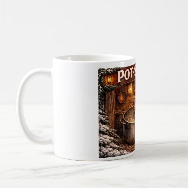 Pot Scraper Icelandic Yule Lad  Coffee Mug (Left)