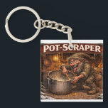 Pot Scraper Icelandic Yule Lad  Key Ring<br><div class="desc">Pot Scraper Icelandic Yule Lad keychain</div>