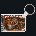 Pot Scraper Icelandic Yule Lad  Key Ring<br><div class="desc">Pot Scraper Icelandic Yule Lad keychain</div>