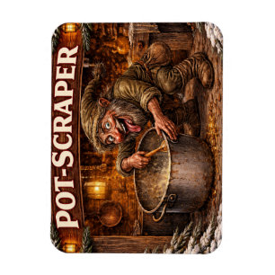Pot Scraper Icelandic Yule Lad Magnet