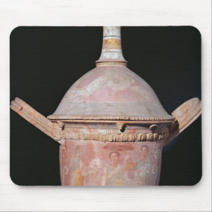 Pot with a scene of women bathing mouse pad