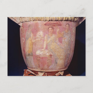 Pot with a scene of women bathing postcard