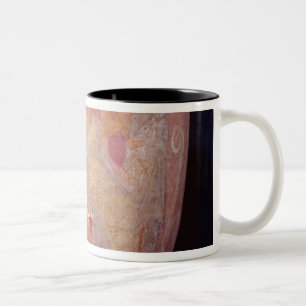 Pot with a scene of women bathing Two-Tone coffee mug