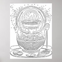 Pot with food
