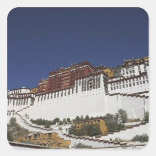 Potal Palace in Lhasa, Tibet. Square Sticker