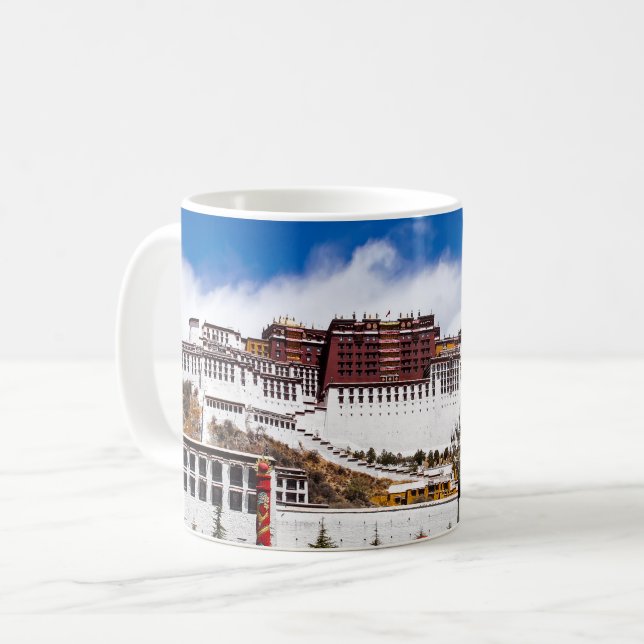 Potala palace in Lhasa - Tibet Coffee Mug (Front Left)