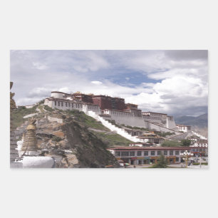 Potala palace in Tibet Rectangular Sticker
