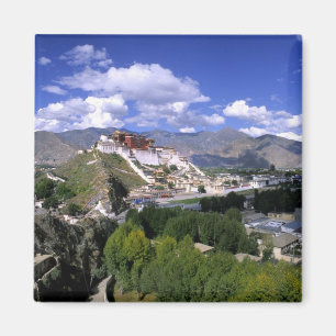 Potala Palace on mountain range from aher Magnet