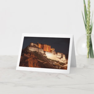 Potala Tibet Folded Blank Greeting Card