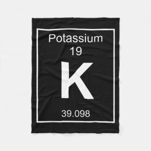 Potassium Element Costume Periodic Table Chemistry Fleece Blanket