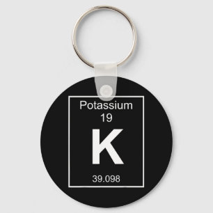 Potassium Element Costume Periodic Table Chemistry Key Ring