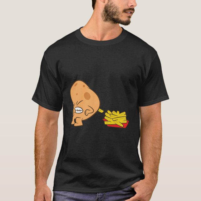 Potato And French Fries T-Shirt (Front)